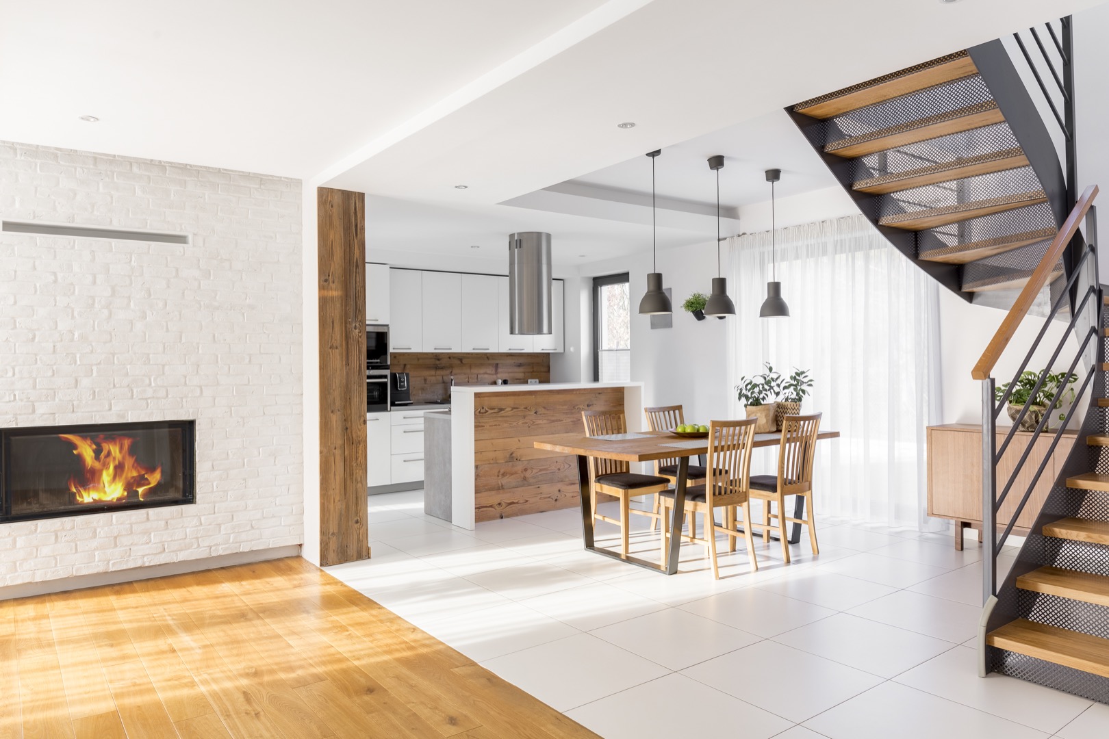 Modern luxury open plan apartment Ample Modern Loft