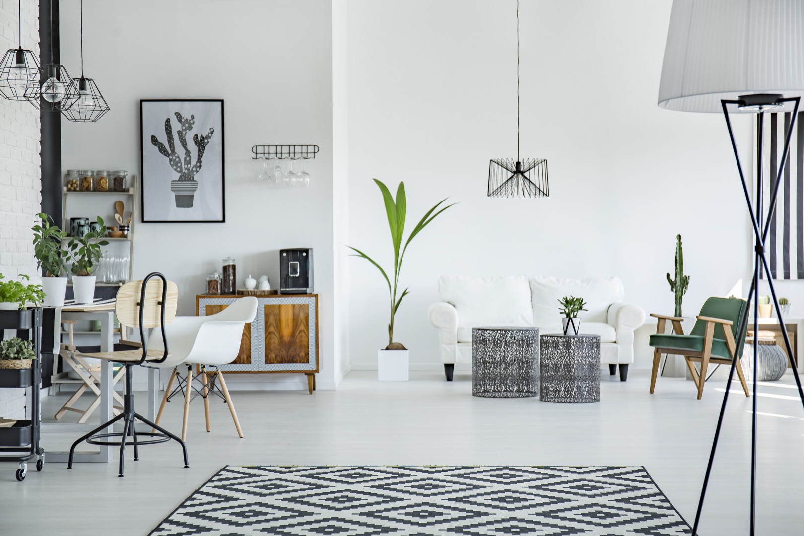 Loft interior in scandinavian style Ample Modern Loft